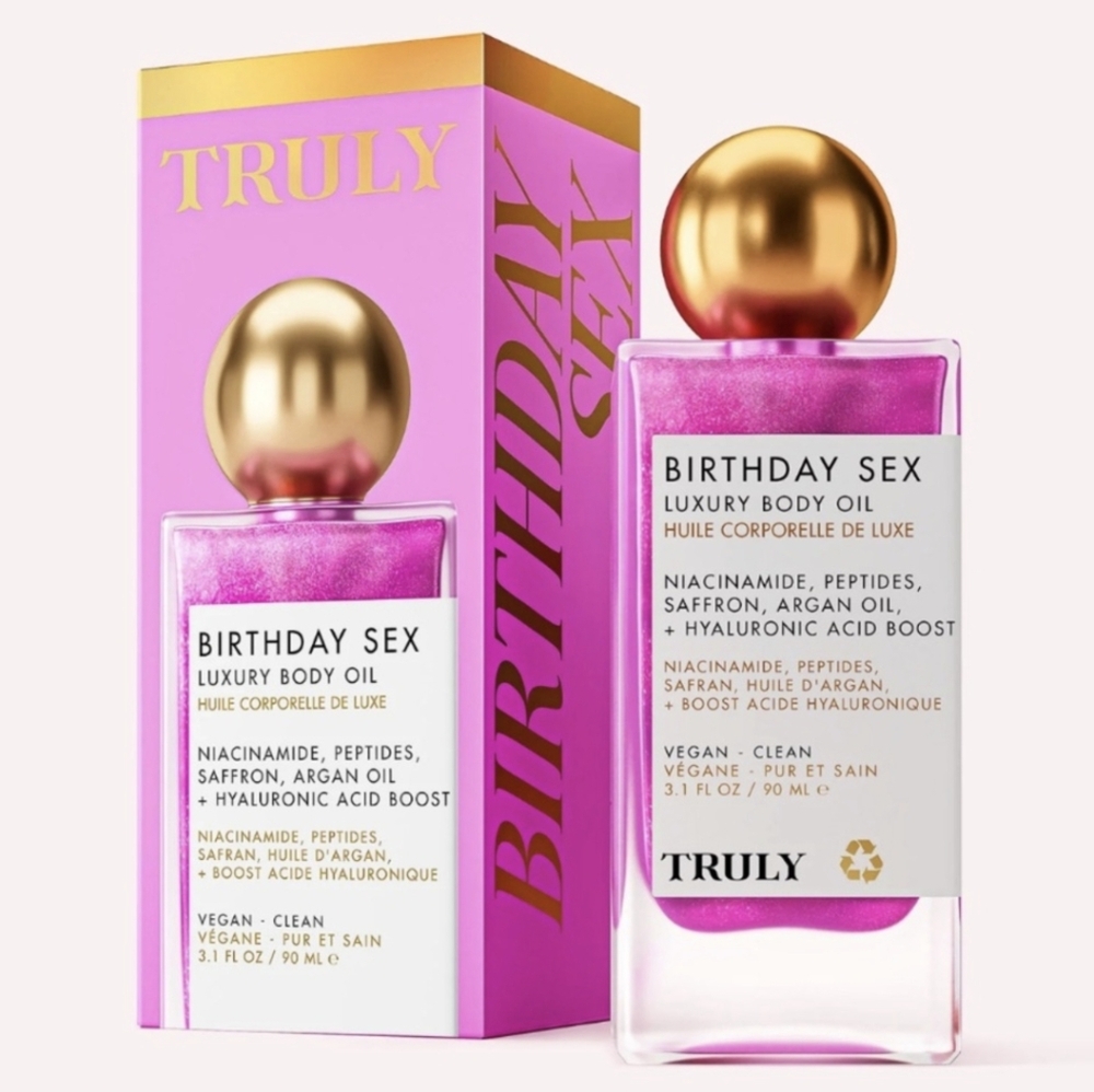 Truly Pink Luxury Body Oil Birthday Sex